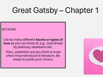 Love Through The Ages: Great Gatsby CHAPTER 1