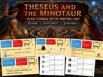 Theseus and the Minotaur Year 3 Unit (TWS)