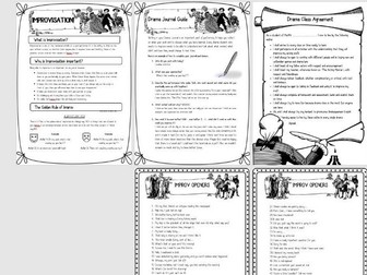 Drama Starter Kit (printables, worksheets, powerpoint)