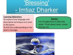 blessing-imtiaz-dharker-teaching-resources
