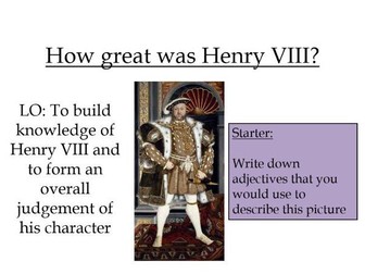 How great was Henry VIII?