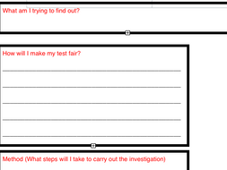 writing up a scientific experiment ks2