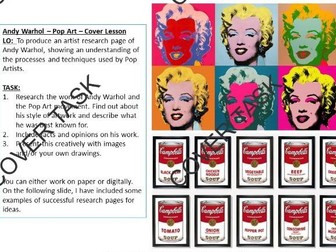 Andy Warhol - Pop Art Research -  Cover Task