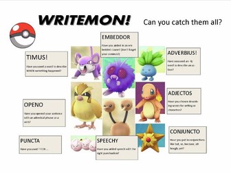 Pokemon themed "Writemon" KS2 writing assessment sheet