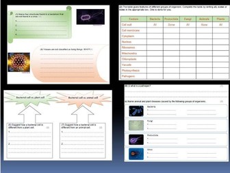 Biology Revision; Variety of organisms