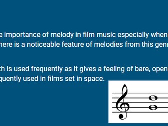 OCR GCSE Music Film Music - Sci-Fi, Fantasy, Magical and Supernatural