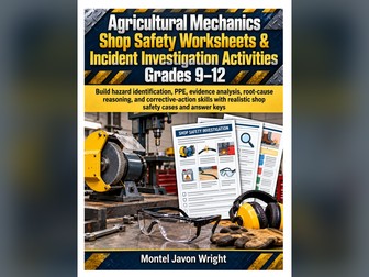 Agricultural Mechanics Shop Safety Worksheets | Grades 9–12
