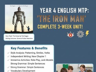 Year 4 English Unit Plan The Iron Man