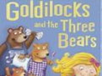 Goldilocks vocab sheet with a qr link to the story