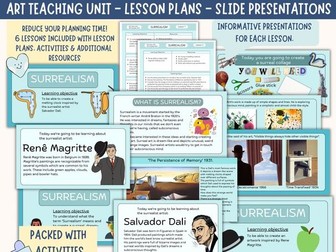 Art Topic - Surrealism Scheme of Work - KS2 -Teaching Unit - Six Lessons