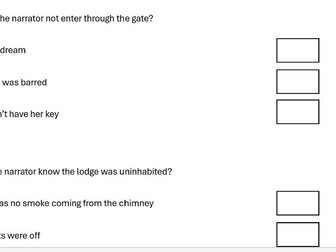 AQA English Language NEW STYLE PAPER 1 - Rebecca