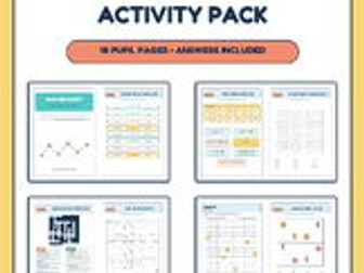 Summer Holiday Activity Pack: 18 Activities