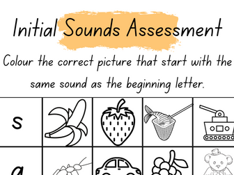 Initial Sound Assessment