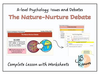 A-Level Psychology - THE NATURE-NURTURE DEBATE [Issues and Debates]