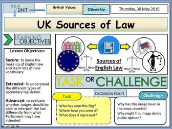 UK Sources of Law