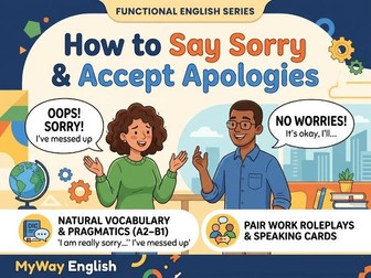 How to Say Sorry & Accept Apologies