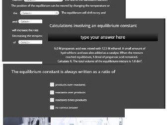 Chemical Equilibrium: Interactive Quiz