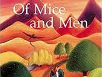 Of Mice and Men full set of lessons and resources