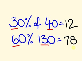 Finding Percentages (25% and 5%)