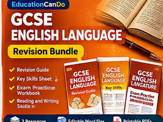 GCSE English Language Revision Bundle | Reading, Writing & Exam Practice