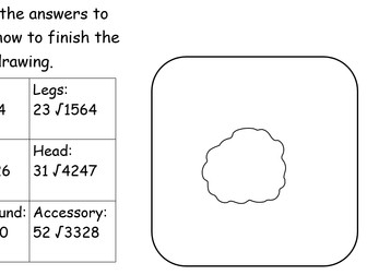 Monster - Long division worksheet