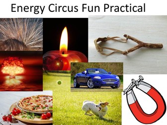 Energy circus worksheet / practical / experiment / activity.