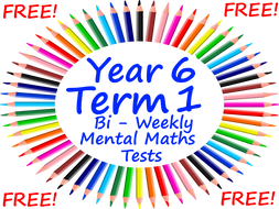 FREE Year 6 Mental Maths Test - PowerPoint Presentation - Block 1