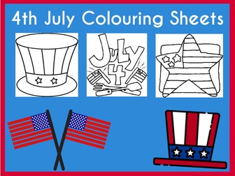4th July Colouring Sheets