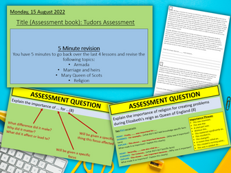 Tudors - Assessment - Ks3