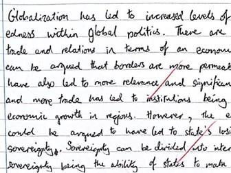 3. Grade 7 IB Global Politics 25 Mark Past Paper Question