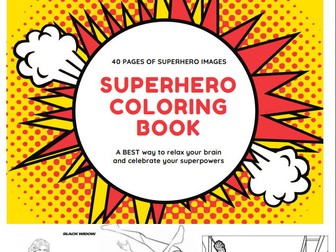 Superhero Coloring Book