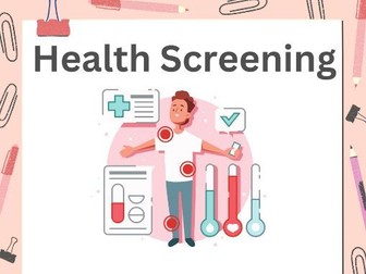 Health Screening / Testing PSHE