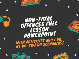 NON-FATAL OFFENCES COMPLETE POWERPOINT - A Level Law