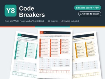 Y8 Maths Code Breakers – White Rose Maths