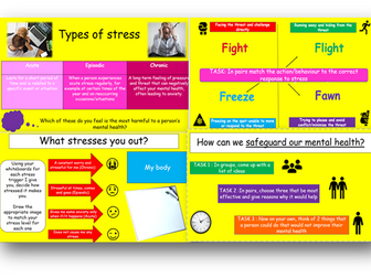 Stress and Anxiety-KS3 PSHRE Lesson