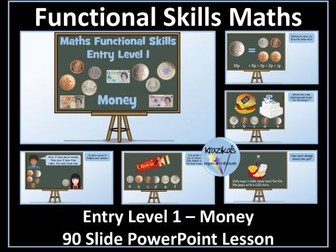 Functional Skills Maths - Entry Level 1 - Money - PowerPoint Lesson