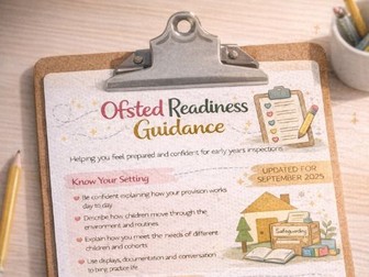 Ofsted Readiness Guidance: A4 Poster