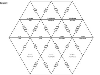 Family Members and Relatives - Tarsia Puzzle