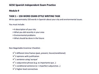 Y11 - GCSE Unit 9 - Independent Learning Revision