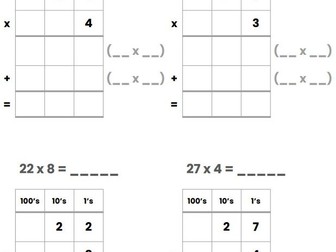 Multiplying 2-digit numbers by 1-digit numbers - Support and Challenge
