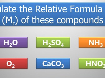 Relative Formula Mass (Mr)