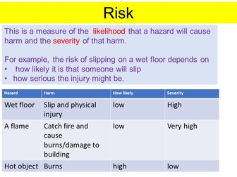 Risk assessment