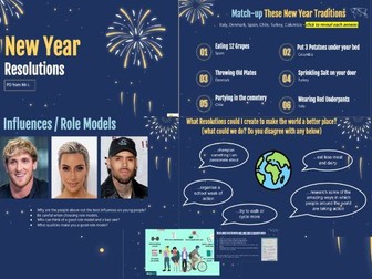 Resolutions & Targets PSHE - New Year