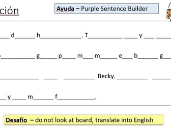 Year 7 Spanish Term 1 Lesson 8 - Physical Descriptions