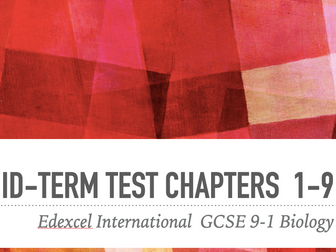 Midterm exams Chapters 1-9 IGCSE International 9-1