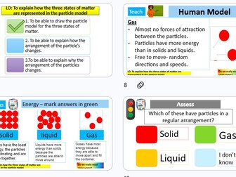 Particle model of matter KS3 Science