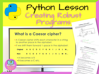 Python Creating Robust Programs Lesson