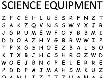 Science Equipment Wordsearch