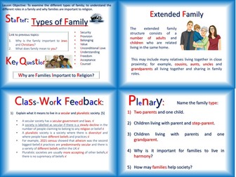 Relationships - Types of Family