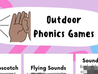 Outdoor Phonics Games